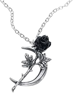 Alchemy Gothic New Romance Women Necklace Silver-Coloured, Pewter,