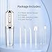 Water-Flosser-Cordless-Teeth-Cleaner MAKJUNS Water Dental Flosser with 3 Modes 4 Jets Rechargeable IPX7 Waterproof Dental Oral Irrigator for Travel Home Braces(Luxury White)