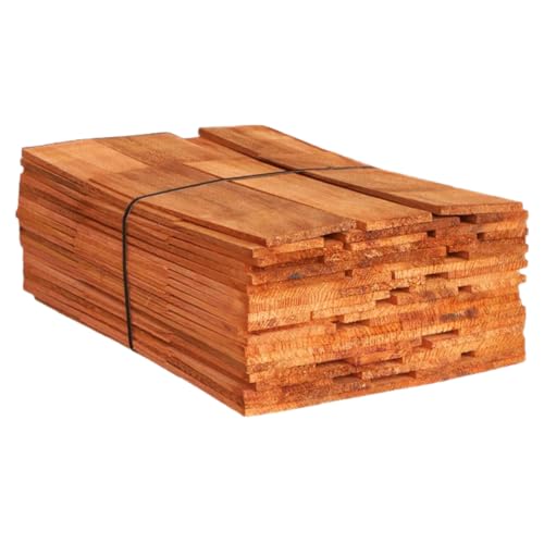 18" #1 Perfections Western Red Cedar Shingles – CERTI‑Grade, Clear Vertical Grain, Kiln Dried – Premium Cedar Siding & Roofing Shingles (USA Mill)