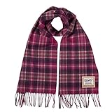 Heritage Traditions Écharpes et écharpes tartan 100% pure laine (carreaux prune/rose)...