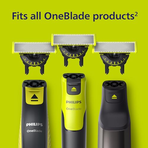 Philips OneBlade Original 360 Blade Heads + Body Kit Combs, Compatible with all OneBlade and Pro Electric Shaver & Trimmers, Original from Philips, 2x One Blade, 2x Combs, 8-Month Supply (QP624/50) - 4