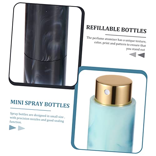 GLEAVI 4 Pçs Frasco De Perfume De Mármore Recipientes De Vidro Dispensador De Frasco De Perfume Port