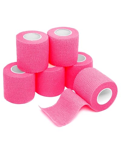 Image of FriCARE Self Adhesive Bandage Wrap, Medical Tape in First Aid Kit, Pink