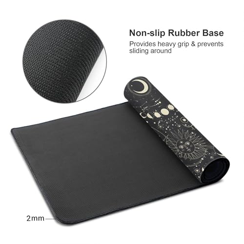 Image of Ant Esports Universe Unique Mouse Pad Gaming Mouse Pad Extended Mouse Mat for Mouse Keyboard with Stitched Edges Waterproof Non-Slip Base Mousepads for Office Home Shop Gaming Extra Large Black
