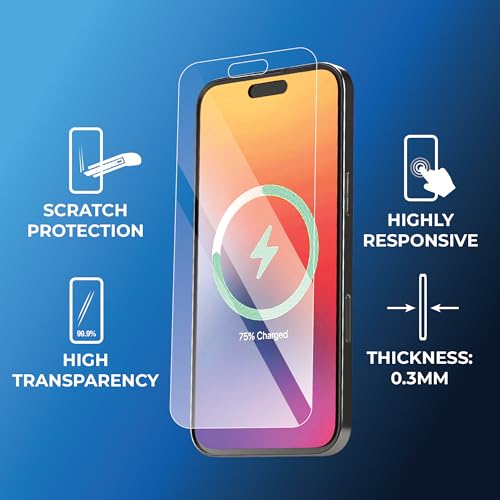 BLACK+DECKER 2 Pack Tempered Glass Screen Protector for iPhone 16 - image 3