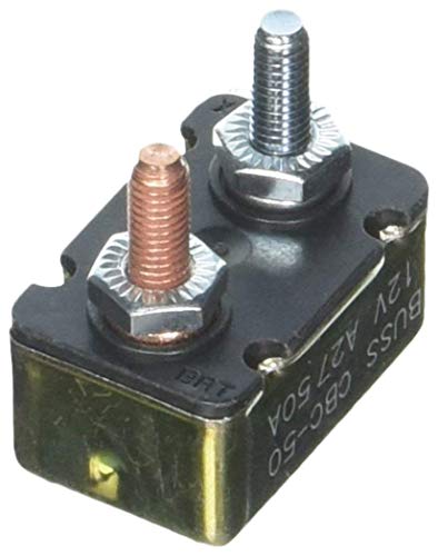 Bussmann CBC-50 Circuit Breaker (Type I Heavy Duty Automotive with Stud Terminals - 50 A), 1 Pack