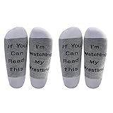 LEVLO My Wrestling Inspired Gift If You Can Read This I'm Watching My Wrestling Socks My Wrestling Fans Gift (2 Pairs/Set - Mid Calf - 1)