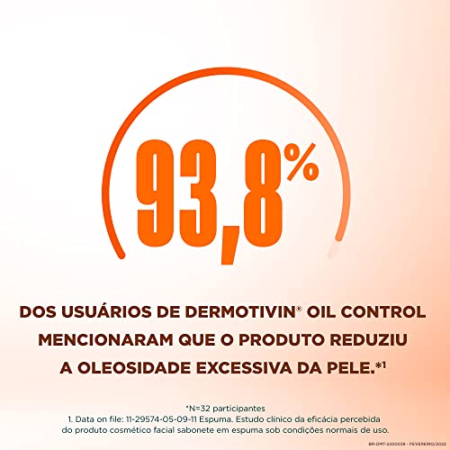 Dermotivin Espuma De Limpeza Facial Pele Oleosa Oil Control 130ml