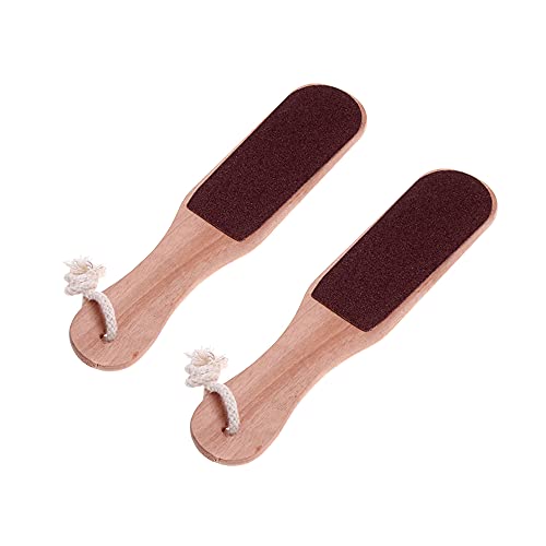 Layhou Cuticle Polisher Lima de Manicura con Escofina para pies de Doble cara para Callos, Lima para Pies de Madera de 2 caras, Removedor de Piel dura y Eliminación de callos