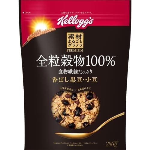 ケロッグ 素材まるごとグラノラ 全粒穀物100% 黒豆・小豆