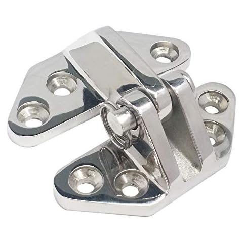 NRC&XRC Heavy Duty 316SS Marine Grade Casting Hatch Hinge 2-3/4" x 2-3/4" for Boat, RV Cover