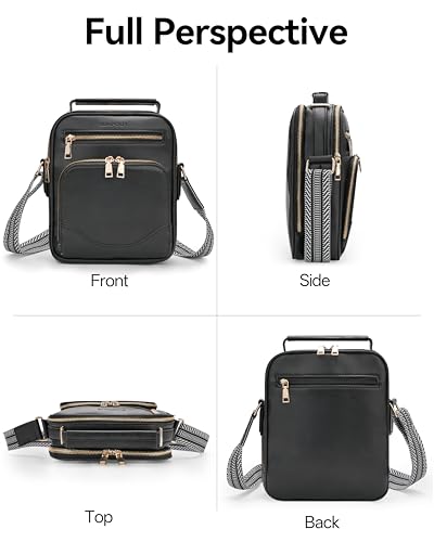 Image of Large Womens Crossbody Purse, Built-in Wallet Shoulder Bag