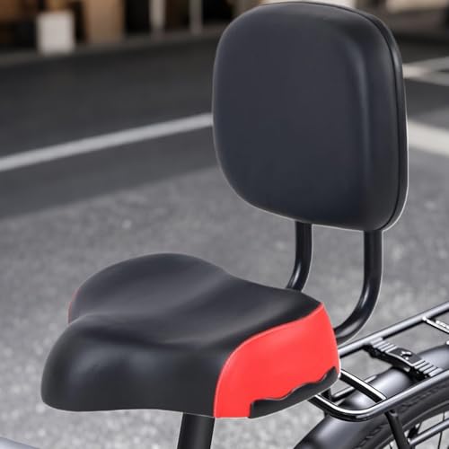 Selle de vélo de montagne confortable avec dossier et assise large