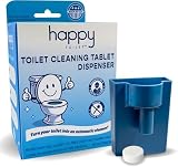 Happy Toilet Cleaner Original Toilet Bowl Tablet Holder Automatic Toilet Bowl Cleaner - Easy to Install Toilet Tablet Holder, Auto Toilet Cleaning System in Tank Caddy, Septic Safe Flush, Made in USA