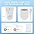 Hawkrown Electric Smart Bidet Toilet Seat, Upgraded Heated Bidet with Adjustable Instant Warm Water and Warm Dryer, Remote Control, Night Light, Slow Close Lid (Round 2 (Remote Control))