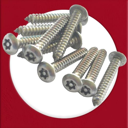 Tornillos de seguridad 5,5x32mm en acero inoxidable con punta torx inviolable 4