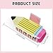 TEBIEKOY 4Pcs Pencil Hair Claw Clips - Funny Teacher Hair Clips Hair Jaw Barrettes for Women Cute Back to School Hair Accessories for Teachers Students Appreciation Gift,Style1