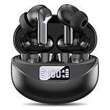 Fhumsh Wireless Earbuds, Bluetooth 5.4 Headphones HiFi Stereo 50H (Black)