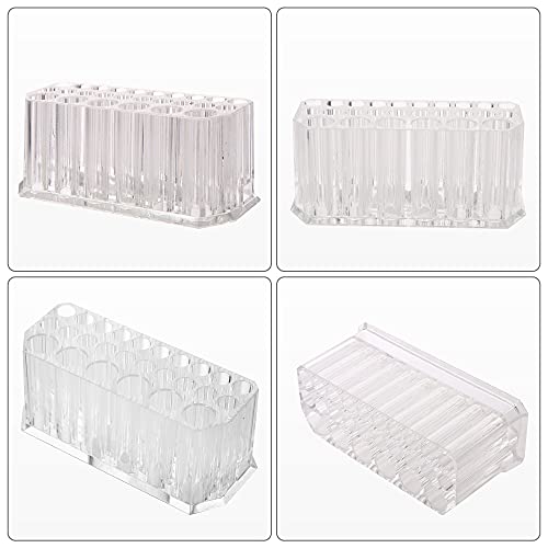 Roselife Acrylic Eyeliner Lip Liner Organizer, Lip Liner Holder, Makeup Pen Cosmetic Display Case, 26 Slots Fashion Eyeliner Pen Storage Box, Makeup Brush Holder For Women Girls, Clear #TOP4