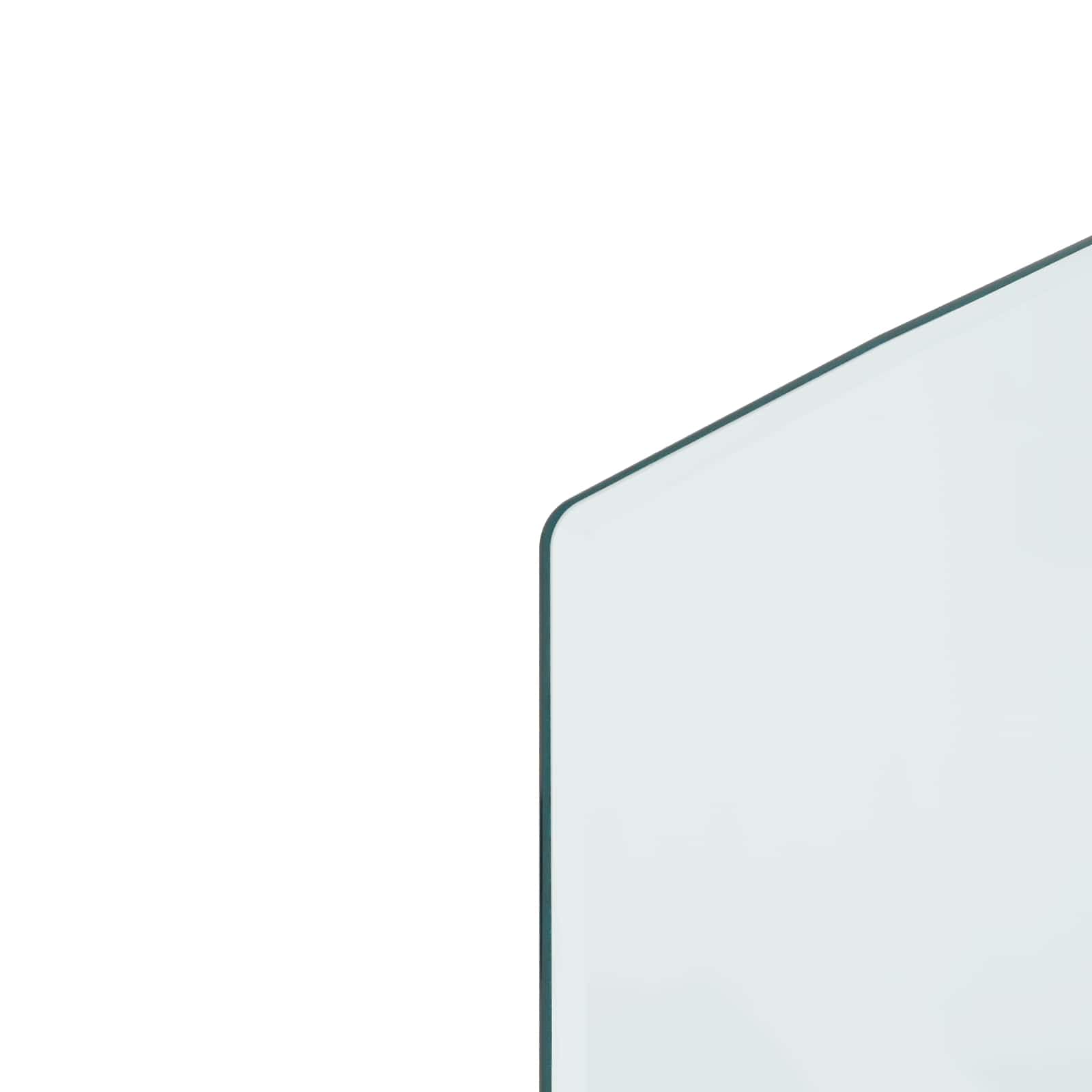 Lastra in vetro per braciere 120 x 50 cm, piastra di base in vetro temperato resistente al calore come protezione dalle scintille