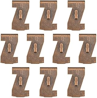 INCREWAY Brick Hook Clips, Metal Brick Wall Hook Heavy Duty Wall Clips for Hanging String Lights Wreaths Pictures or Decorations (Red Bronze)