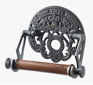 ACL Toilet Roll Holder Wall Mounted  StPancras Fixture Toilet Paper Holder for Bathroom - Cast Iron Novelty Toilet Roll Holder with Included Hardware