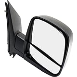 JC Whitney Passenger Side Mirror for Chevy Chevrolet Express 2500 Express 3500 GMC Savana 2500 Savana 3500 2008-2021 With Spotter Glass Textured JCV85R