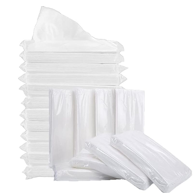 Refil de lenços de papel para porta-lenços de para-sol automotivo Cartisen, 2 camadas, 12 pacotes com 50 folhas