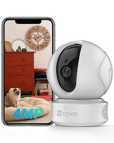 Preisvergleich Produktbild EZVIZ 4MP WLAN IP Überwachungskamera, Innenkamera mit Intelligenter Bewegungsverfolgung, Zwei-Wege-Audio und Privatem Modus, Schwenkbar und Neigbar, Kompatibel mit Alexa, C6CN