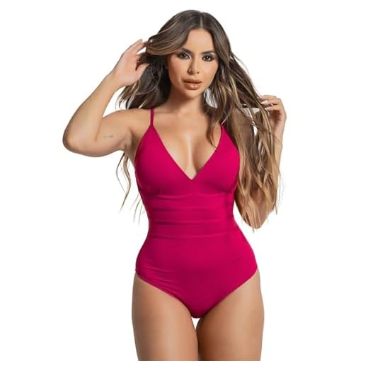 Maiô Feminino Frente Única Com Bojo Removível Elegante Disfarça Barriga (BR, Alfa, G, Regular, G, Amora)