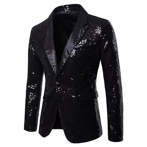 Blazer homme paillettes pour mariage veste costume bal slim fit