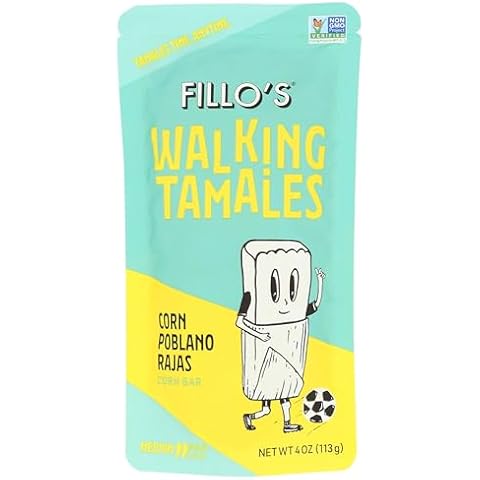 FILLOS Corn Poblano Rajas Walking Tamales, 4 OZ Cover