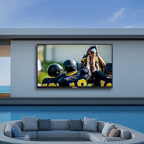 Sylvox 65 Inch Outdoor Tv, Waterproof 4K Smart Tv, High Brightness,7X16(H) Commercial Grade, Supports Bluetooth & Wi-Fi, Suitable For Partial Sun(Deck Series 2022) #TOP1