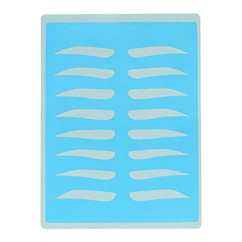 Eyebrow retouching template card kit, drawing eyebrow drawing eyebrow template, shaping plasticizer DIY makeup beauty tools skin taste and arched eyebrow practice skin (8 style eyebrow template cards)