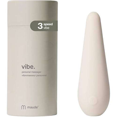 Maude Vibe - Flutter Tip Bullet Vibrator - 3-Speed Discreet External Clitoral Stimulator - Water-Resistant + 100% Platinum-Grade Silicone - Sexual Wellness + Self Care Gifts (Grey)