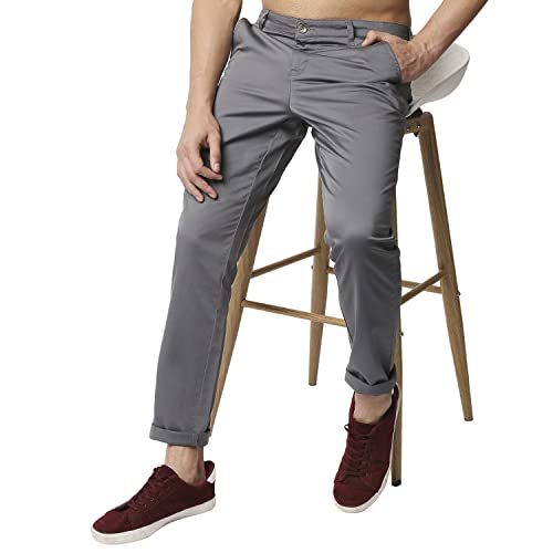 Image of Thomas Scott Men's | Solid | 4 Slant Pockets | Regular Fit | Premiun Cotton | Formal wear Trouser | Casual Chino | Pants for Men (Plus Size)