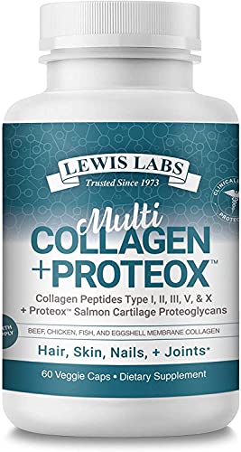 Enhanced Collagen Pills (Types I, II, III, V, X) | Grass Fed Collagen Peptides & Proteox for Maximum Absorption & Benefits | Keto Primal Amino Acid Hydrolyzed Protein for Hair Nail Skin Joint Health