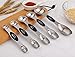 Magnetic Measuring Spoons Set of 5 Stainless Steel Dual Sided Stackable Teaspoon for Measuring Dry and Liquid Ingredients