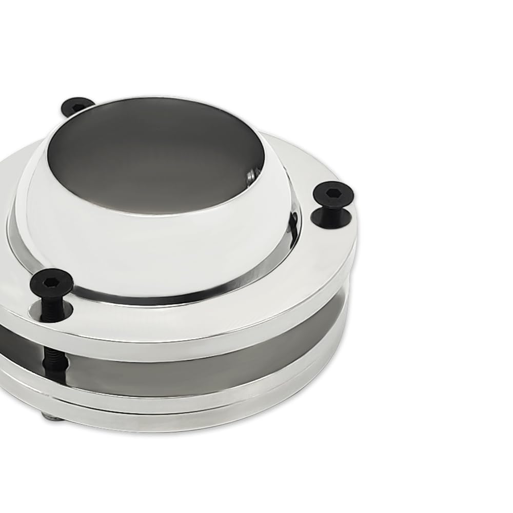 2" Billet Chrome Column Drop (2.5" Drop) With 2" Aluminum Steering Column Swivel Floor Mount Kit - View #11