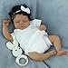 SCOM Reborn Baby Dolls Black Boy- 18 Inch Realistic Newborn Dolls Newborn Baby Dolls African American Real Life Baby Gift for Kids Age 3