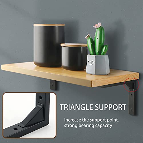 Mooche 4PCS Heavy Duty Shelf Brackets 8 inch - Image 3