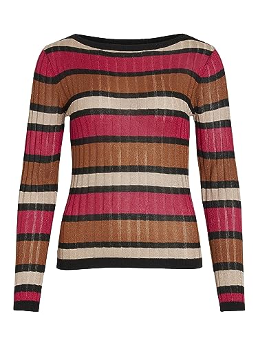 T-Shirt Manches Longues Femme VILA Viember en Maille Brillante