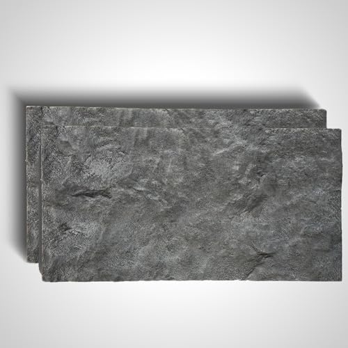 Deconil EPS 3D Wandpaneel Steinoptik – 50x120 cm – Leicht, DIY Montage, Wärme- & Schalldämmung – Innen Wandverkleidung für Wohnzimmer, Schlafzimmer & Gewerbe (PNL-212, 2 Stück)