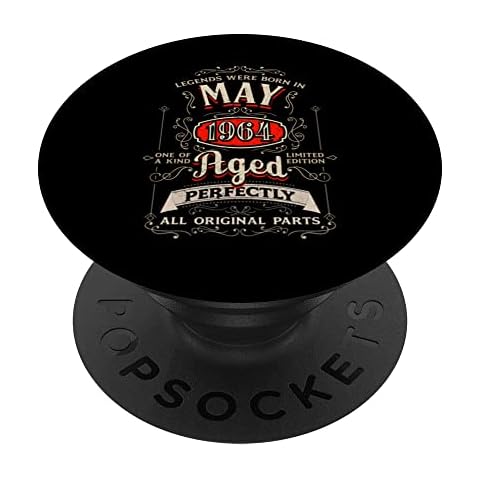 58th Birthday Legends Born May 1964 58 Year Old Vintage PopSockets Swappable PopGrip Cover