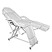 Produktbild Dakea Profi Massageliege mit Armlehne (herausnehmbar), Couch Bett mit Ergonomische Kopfstütze aus hochwertige PU und Aluminium, 180cmx61cmx80cm(LxWxH), belastbar bis 120kg - Weiß