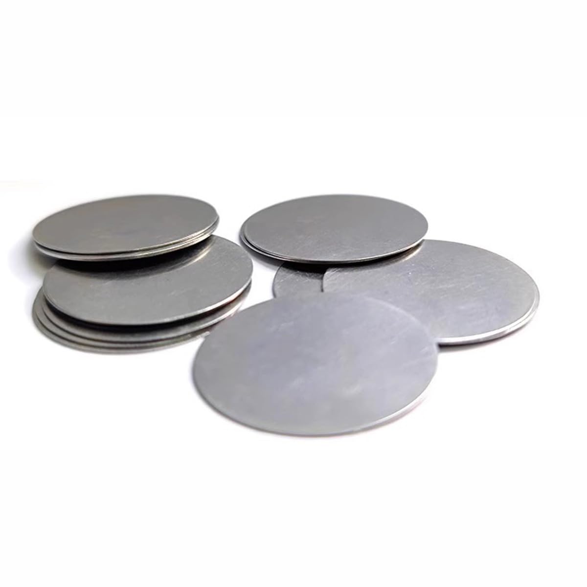 10 Discos Acero Inoxidable 304 - 40mm Diámetro X 3mm - Para Manualidades Y Joyería