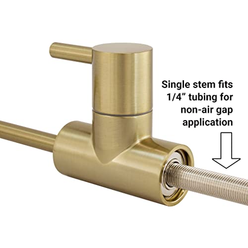 Metpure NSF Certified Non-Air-Gap RO Faucet, Brushed Gold, Euro Style by Metpure - Used condition - Image 5