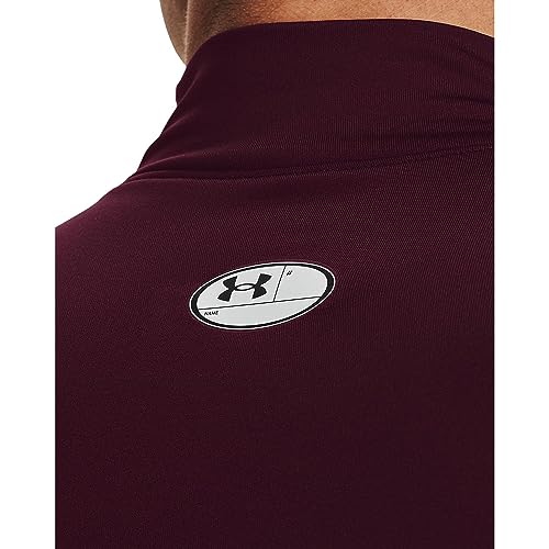 Under Armour Men's ColdGear Armour Compression Mock, Maroon (609)/White, XX-Large by Under Armour - Image 3