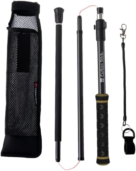Wading Staff | X Carbon Tech Carbon Fiber Wading Stick | Hybrid Cork Handle