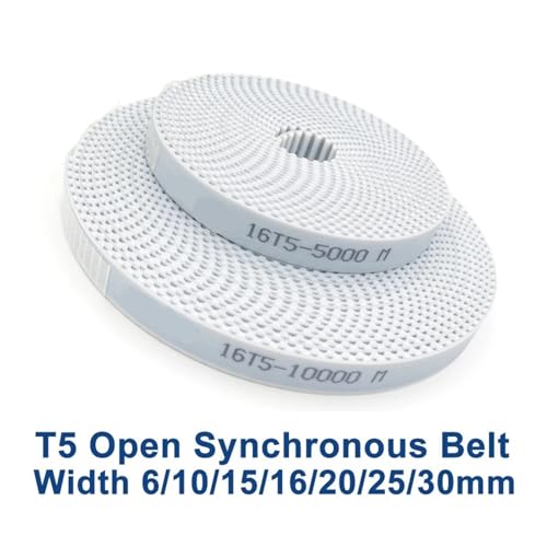 Courroie synchrone ouverte T5 anti-glissement pour motorisation de précision standard